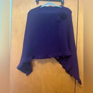 OZ purple sweater poncho.